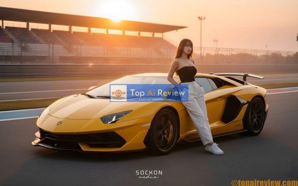 top ai photography prompts beautiful women and supercars